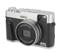 Naroote Cámara de Puntos y Disparos, Cámara Digital de Enfoque Automático 2.8 Pulgadas de Estabilización Electrónica Portable 4K 48MP Self para Fiesta (Black)