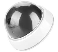 Naroote Cámara de Simulación de de Hemisferio Falso para Seguridad del Hogar con Luz LED Intermitente para Supermercados, Oficinas, Parques | Material ABS Negro 3,5 X 4,9 Pulgadas.