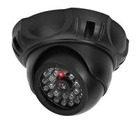 Naroote Cámara de Simulación de Simulada Realista para Disuasión de Robos con Luz LED para Supermercados y Almacenes ABS Negro 3,7 Pulgadas