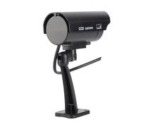 Naroote Cámara Dommy de Vigilancia de Seguridad CCTV con Simulación de LED Rojo, Fácil Instalación para Protección del Hogar/Oficina, Material ABS Negro 1 Pieza (Black)