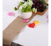 Naroote Caminos de Mesa de Arpillera, Cinta de Yute de Arpillera Natural Vintage, Camino de Mesa de Yute en Rollo de para Bodas, Fiestas de Granja, Acción de Gracias y Decoración de de Cocina
