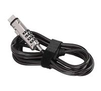 Naroote Candado de Cable para Computadora Portátil Cerradura de Contraseña Fuerte para Computadora Portátil Seguridad Antirrobo para Biblioteca Escolar Trabajo Aleación 74.8 "Gris