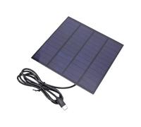 Naroote Cargador Solar de 5 W, Panel Solar Portátil de Alta Eficiencia para Actividades de Camping y Senderismo Al Aire, Policristalino Ligero