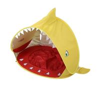 Naroote Carpa de Playa para Bebés Niños, Refugio Solar Pop Up, Tienda | Cortina enrollable, lavabo de agua poco profunda, tienda de juegos ventilada para picnic en la playa, amarillo