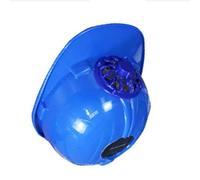Naroote Casco de Seguridad con Ventilador con Ventilador de Refrigeración con Energía Solar para Sitios de Construcción Diseño Transpirable Ajustable Respetuoso con el Medio Ambiente 1 Unidad (Blue)