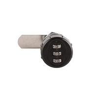 Naroote Cerradura de Código de Aleación de Zinc Segura con Combinación de 3 Dígitos para Cajas de Herramientas, Armarios, Taquillas Escolares, No Necesita Tornillos (L=30,5 19~23 mm de espesor del