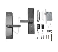 Naroote Cerradura de Puerta con Huella Dactilar, Cerradura con Teclado de Aleación de Aluminio y Múltiples Métodos de Desbloqueo, para Puertas de Maderas de 4-8 Cm de Grosor