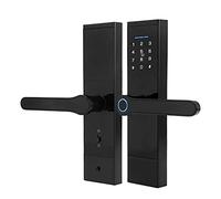 Naroote Cerradura de Puerta Inteligente con Huella Dactilar, Acceso Seguro sin Llave con Funciones de Seguridad Avanzadas para el Hogar y la Oficina, Diseño de Aleación de Zinc