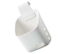 Naroote Cesta Colgante de Plástico Pequeña, Cesta Colgante Pequeña de PP Engrosada, Multiusos Ventilada para Dormitorio y Baño (Blanco Talla Grande 55210)