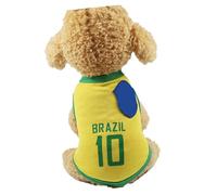 Naroote Chaleco de Verano para Perros Suave y Transpirable, Camiseta de la Copa del Mundo para Perros Cachorros, Ropa de Verano para de Malla Linda para Deportes (#2)