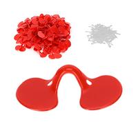 Naroote Chicken Peeper Protector de Ojos Antipicoteo para Pollos Pequeños, Previene Picoteo de Plumas, Ano, Dedos de los Pies y Huevos, 100 Unidades para Gallinero Mediano (Haz Simple Medio)