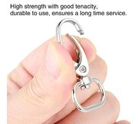 Naroote Cierres de Bolsa Clips de Gatillo Giratorios Duraderos para Colgar Llaves Botella DIY 20 Piezas Ganchos de Llavero de Aleación de Zinc para Uso Diario (20MM)