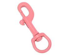 Naroote Clips a Presión de Gatillo, Mosquetón Giratorio de Acero Inoxidable 316 para Llavero (Rosa empolvado)