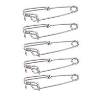 Naroote Clips de Línea Larga Conectores de Pesca Fuertes Giratorios a Presión para un Reemplazo Rápido Adecuado para Pesca con Línea Larga, de Surf, en el Océano en Agua Dulce y Salada, 5 Piezas de