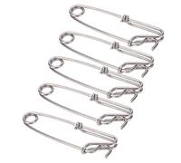 Naroote Clips de Línea Larga Conectores de Pesca Fuertes Giratorios a Presión para un Reemplazo Rápido Adecuado para Pesca con Línea Larga, de Surf, en el Océano en Agua Dulce y Salada, 5 Piezas de