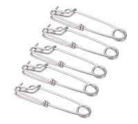 Naroote Clips de Línea Larga Conectores de Pesca Fuertes Giratorios a Presión para un Reemplazo Rápido Adecuado para Pesca con Línea Larga, de Surf, en el Océano en Agua Dulce y Salada, 5 Piezas de