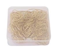 Naroote Clips de Papel Decorativos, Clips de Papel Decorativos Fáciles de Usar, Regalo Versátil, 100 Piezas de Hierro con Caja Transparente para Oficina, Escuela, Uso Doméstico (GOLD)