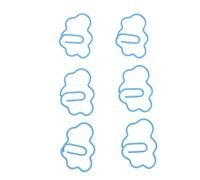 Naroote Clips de Papel en Forma de Nube, Clips de Papel en Forma de Nube, Lindos y Divertidos, Decorativos, 100 Piezas para Trabajo de Estudio (BLUE)