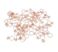 Naroote Clips de Papel Pequeños, Clips de Papel de Hierro en Forma de Anillo que Evitan la Deformación Multifunción con Caja Transparente para Oficina (#12)