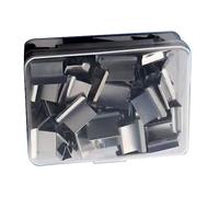 Naroote Clips de Repuesto de Empujador de Mano, Clamp/Holder Dispensador de Empujador, Metal Decorativo, Estable, Resistente para Fijar Papeles de Prueba (Clips de recarga de 50 piezas)