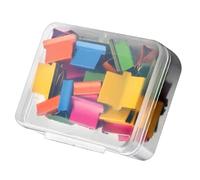 Naroote Clips de Repuesto de Empujador de Mano, Clamp/Holder Dispensador de Empujador, Metal Decorativo, Estable, Resistente para Fijar Papeles de Prueba (50 clips de repuesto coloridos.)