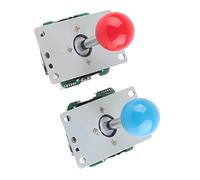 Naroote Codificador USB, Kits de Bricolaje para Juegos de , 2 Jugadores para Uso Profesional en Juegos para Consola de (Rojo+Azul)