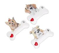 Naroote Colgante de Resina para Perro, árbol de Navidad Resistente Al Desgaste, Adorno para Cachorro de Navidad, Decoración Navideña Artesanal para el Hogar (#3)