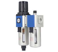 Naroote Combinación de Lubricación del Controlador de Filtro de Aire Comprimido, Separador de Trampa de Aceite de Agua 3 en 1 Distancia Eficiente Ajustable 3 Drenaje de Especies para Filtrar