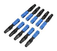 Naroote Conector Rápido SC 10 Unids/lote Adaptador de Fibra óptica SC de Modo único con Alta Pérdida de Retorno para Marco de Distribución óptica