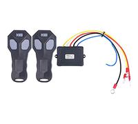 Naroote Control Remoto de Cabrestante Inalámbrico, Paquete de 2 Controladores de Cabrestante Eléctrico de Metal ABS, 12 V, 434 MHz, Alcance de 50 Pies para ATV Truck, Receptor y