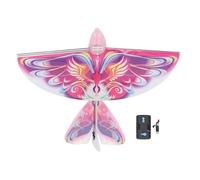 Naroote Control Remoto Flying Bird RC Bird Toy 2,4 GHz LED Alas Batientes con Material EPP para Interiores y Exteriores Niños Adultos (Rosada)