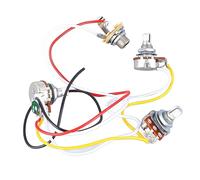 Naroote Controlador de Potenciómetro para Bajo, Arnés de Cableado Compacto | Material de aleación, precableado, control de volumen, ajustes de tono