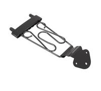 Naroote Cordal Trapecio de 6 Cuerdas, Cordal de Puente de Guitarra de Metal, Parte de Guitarra con Ajuste de Altura y Diseño de Marco Abierto, Ideal para Archtop Jazz y bajo (BLACK)
