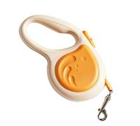 Naroote Correa Retráctil para Perros Bloqueo de Freno con un Botón Operación con una Mano Fácil Ajuste con Ergonómico Antideslizante para Perros Grandes Mascotas Medianas Que Caminan Al (Orange)