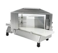 Naroote Cortador de Verduras Cortador de Rebanadas Manual Eficiente de Acero Inoxidable para Tomate y Papa, Alta Eficiencia para Cocina Comercial, Estructura de Aluminio Duradera (Grosor de la