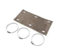 Naroote Cubierta Térmica para Escape de Motocicleta, Protector de Doble | Aislamiento de Tuberías, Abrazaderas de Acero Inoxidable, Aislamiento de Fibra de Vidrio, Tamaño 6 X 12, Uso Marino y