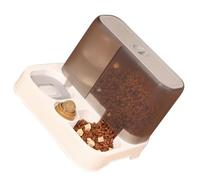 Naroote Cuenco de Agua para Gatos, Alimentador Doble de Comida y Agua para Mascotas, Decoración Práctica para el Hogar para Gatos y Gatitos, Material Plástico (Gray)