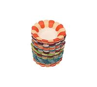 Naroote Cuenco de Papel de Pétalos para Manualidades, Apilable, 50 Uds., Cuencos de Papel para Niños, Vasos de Flores Ecológicos Seguros para Pizarra