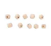 Naroote Cuentas de Madera Octogonales, Materiales Artesanales de para Collares, Llaveros, Fabricación de Joyas, Juego de 100 Uds.