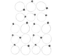 Naroote Cuerdas de Guitarra Clásica, 3 Juegos de Cuerdas de Nailon Chapadas en Plata, de Guitarra de Tono Estable, Ideales para Accesorios de Clásica (NX35)