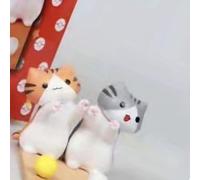 Naroote Cute Cat Smartphone Stand Safe Desktop Cartoon Cat Phone Holder para Teléfonos Móviles, Accesorios de Teléfono Móvil de Alto Rendimiento para Niñas (A)