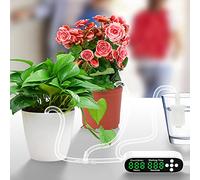 Naroote de Riego Automático de Plantas Kit de Riego por Goteo para Plantas en Macetas con Temporizador Pantalla LED Alimentado por USB Tubo de 10 M Capacidad de 20 Macetas