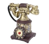 Naroote Decoración de Teléfono de Mano, Adorno Vintage para el Hogar y la Cafetería, Artesanías de Teléfono Antiguo de Resina de Primera Calidad, Diseño Exquisito (-28)