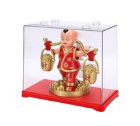 Naroote Decoración del Salpicadero del Coche con Energía Solar, Estatua del Dios de la Riqueza, Decoración del Dinero Feng Shui para el Hogar, Oficina, Tienda, Coche, Regalos para Inauguración de la