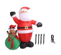 Naroote Decoraciones Navideñas, IP44 Decoración Inflable para el Parque de Navidad de Santa Claus y Ciervos para el Parque Navideño (Enchufe de la UE 220-240v)