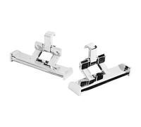 Naroote Decoraciones para Columpio de Cola de Zapato, Regalo ABS, Mano de Obra Exquisita, Adornos para Zapatos con Agujeros para la Escuela para Reuniones (SILVER)
