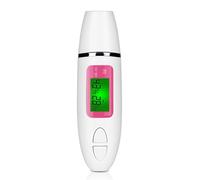 Naroote Detector de Piel Digital, Analizador de Pantalla LCD con Sonda Altamente Sensible, Probador de Piel Tipo Bolígrafo Portátil, Ideal para el Hogar, Viajes y Salón de Belleza (WHITE)