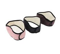 Naroote Diadema Calentador de Orejas Suave Forro Ajustable para Actividades Al Aire Libre y Dormir 3 Piezas Rosa Gris Marrón