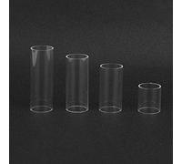 Naroote Diapositiva de Guitarra, Barra de Tono Cálido Deslizante de Cuerda de Vidrio Transparente Duradero para Guitarra Eléctrica, bajo, Canciones Populares, Paquete de 4 28mm 50mm 60mm 70mm (1