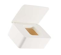 Naroote Dispensador de Toallitas para Bebés PP a Prueba de Polvo, Caja de Almacenamiento de Toallitas Húmedas con Sello Inteligente para el Hogar, Oficina, Blanco, 1 Dispensador de Húmedas, (S)